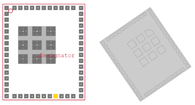 CC3235MOSDF component footprint library