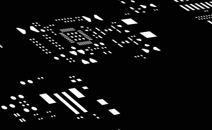 Stencil from a component footprint library