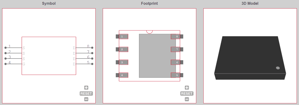 Ultra Librarian offers symbol, footprint, and 3D models.