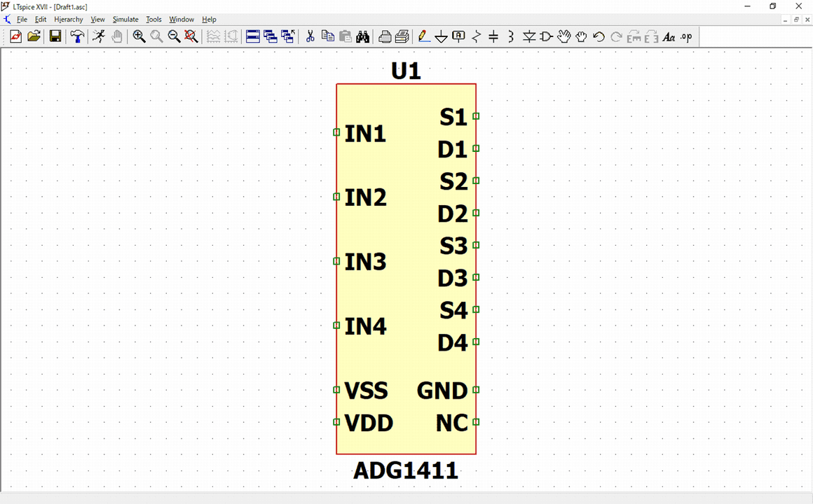  Creating a custom schematic symbol in a SPICE program.