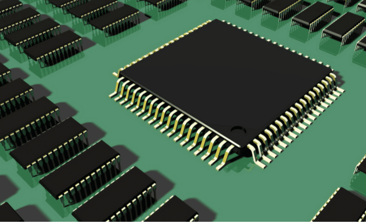 An integrated circuit model.