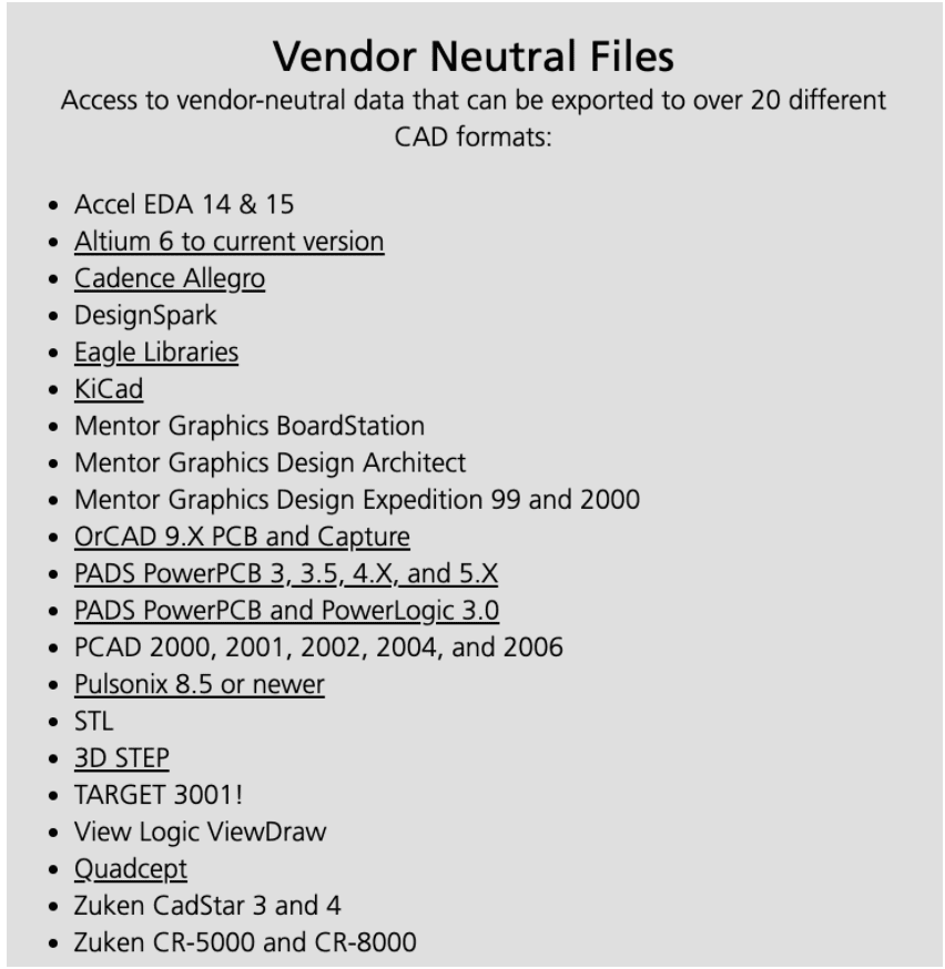 List of vendor-neutral files