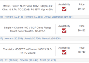 Variants of the IRF520 on the Ultra Librarian search engine.