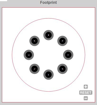 TI LM1558H883 footprint