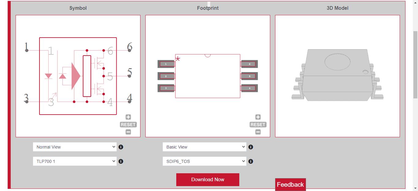 Symbol, footprint and 3D model for TLP700