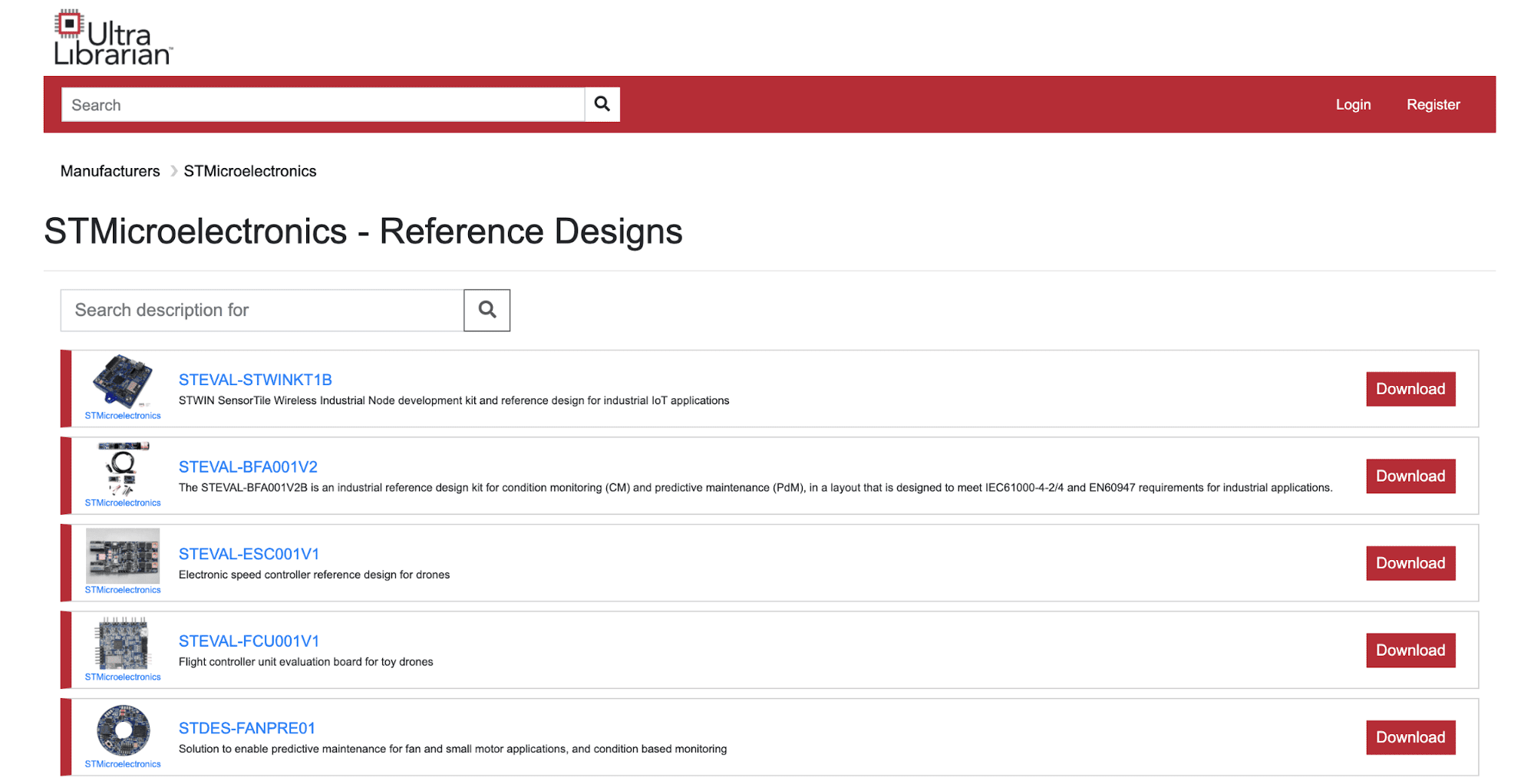 Electronics reference design from STMicroelectronics