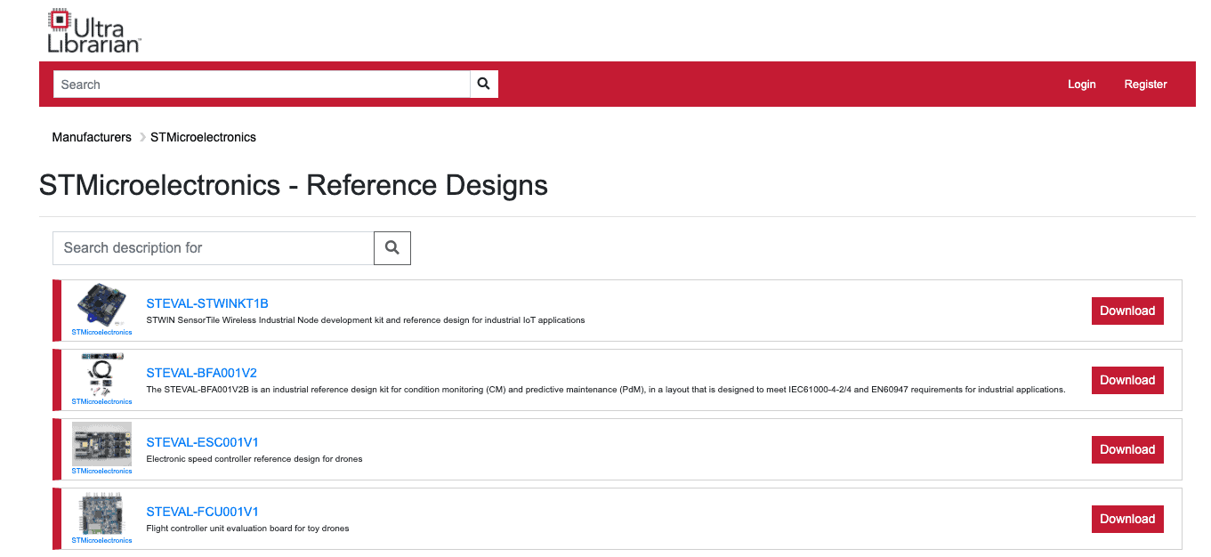 STMicroelectronics reference designs