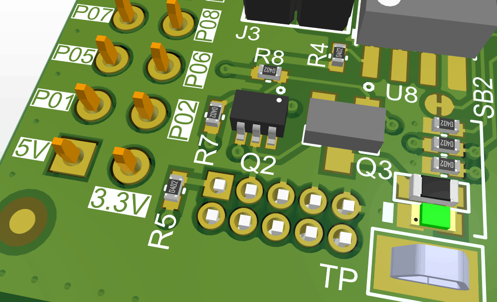 Silkscreen layer of a PCB