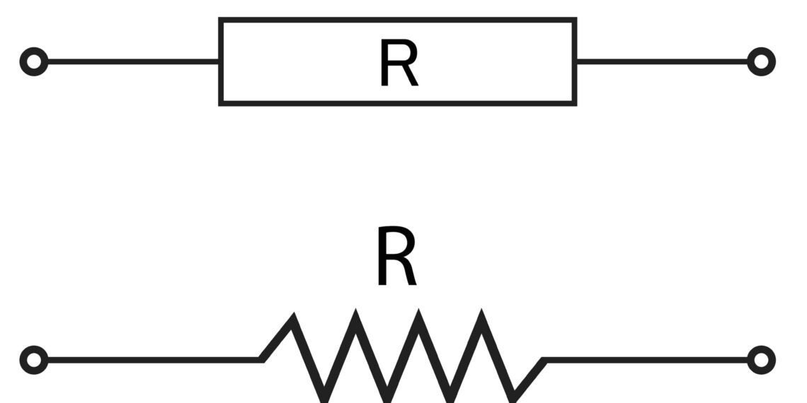 Electronic symbol for the resistor