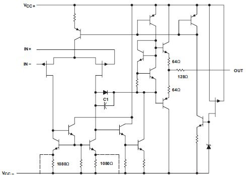 TL082A internal components