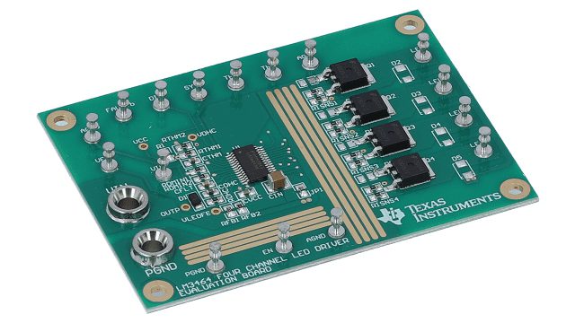 An LED driver evaluation board from Texas Instruments