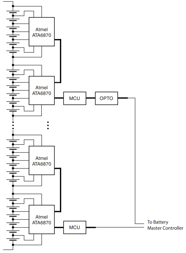 ATA6870 application circuit