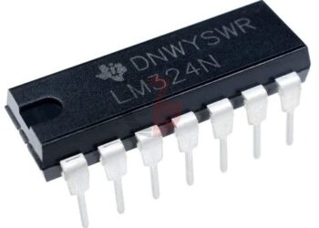 Quad Op-amp LM324N package from Texas Instruments