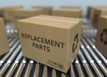 Electronic replacement parts boxed up