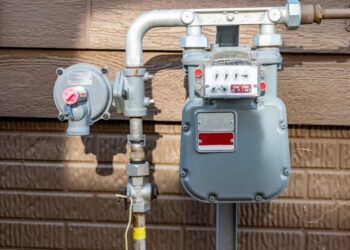 A natural gas meter working on linear hall effect sensor