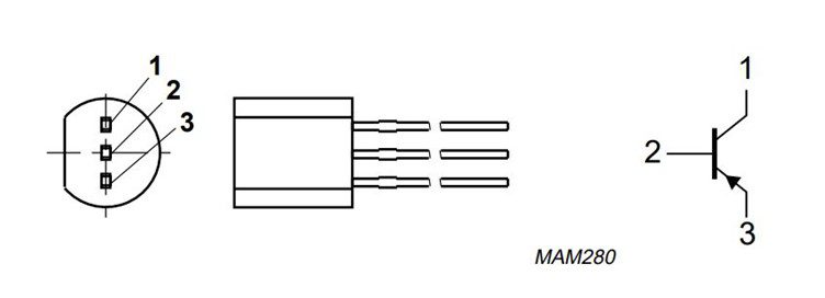 2n5401 pin layouts as shown in the 2N5401 datasheet