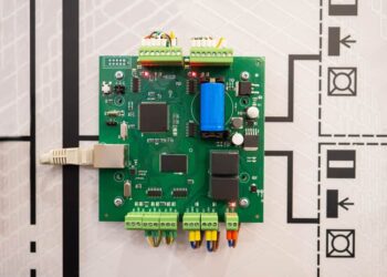 PCBA with power and signal connectors
