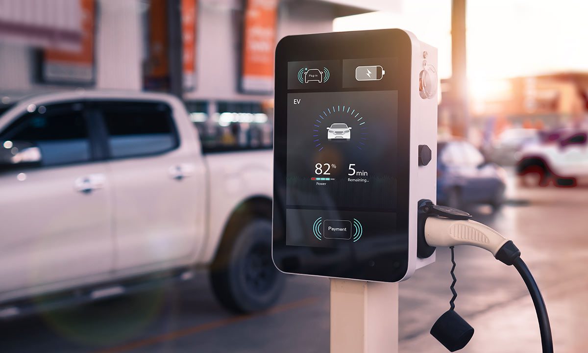 Smart EV charging system infrastructure unit