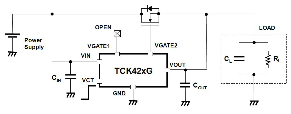 TCK42xG series driver design for one MOSFET