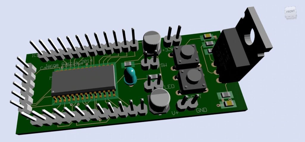 Example EAGLE Autodesk library online model