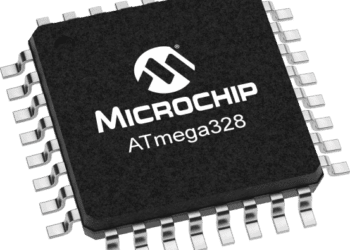 The ATmega328p microcontroller