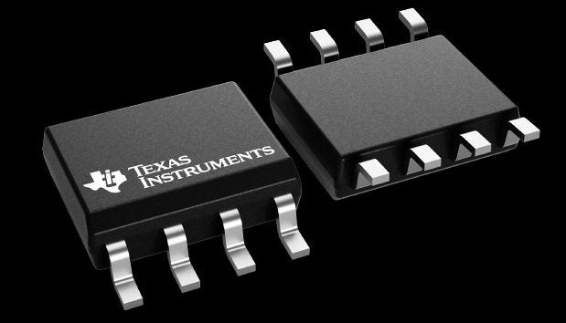 TI’s INA121P instrumentation 8-pin SOIC package