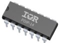 The IR2110 pinout view for PDIP IC