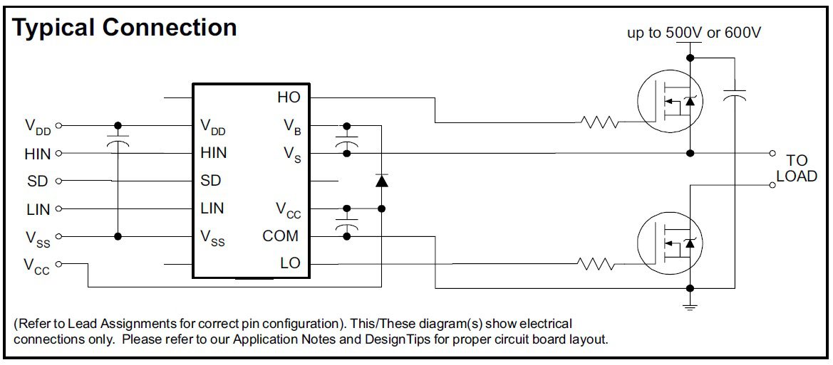 IR2110 common circuit configuration