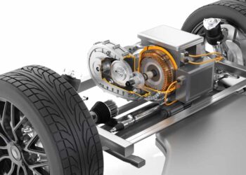Examples of electromechanical components in electric vehicles