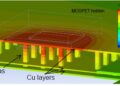 Simplified CFD model heat distribution analysis of Toshiba’s TPH12008NH MOSFET