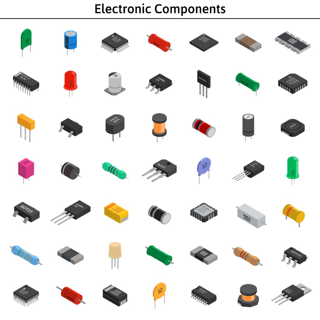 Electronic components come in all shapes and sizes.