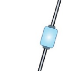 1N5811 rectifier diode drawing taken from the 1N5811 datasheet