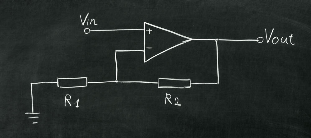 Non-inverting op amp configuration