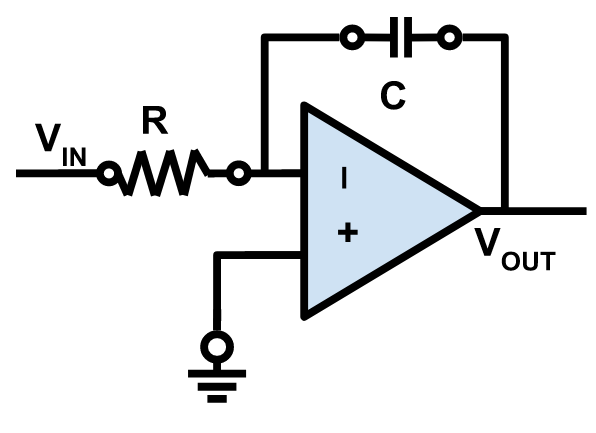 Op amp analog integrator