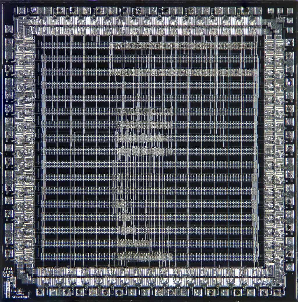The primary advantages of ASICs in embedded systems include customized functionality, high performance, low power consumption, and reduced form factor and cost compared to alternatives. However, ASIC development requires significant investment in design and manufacturing, making it most suitable for high-volume production and applications where performance optimization is paramount. Design Methods for Application-Specific Integrated Circuits in Embedded Systems Gate array ASIC showing predefined logic cells and custom interconnections (Source: Wikipedia user Antoinebercovici) (Alt text: Gate array ASIC showing predefined logic cells and custom interconnections) Link Various approaches and techniques are used in the design and manufacture of ASICs. The table below lists some common methods with their advantages and disadvantages.
