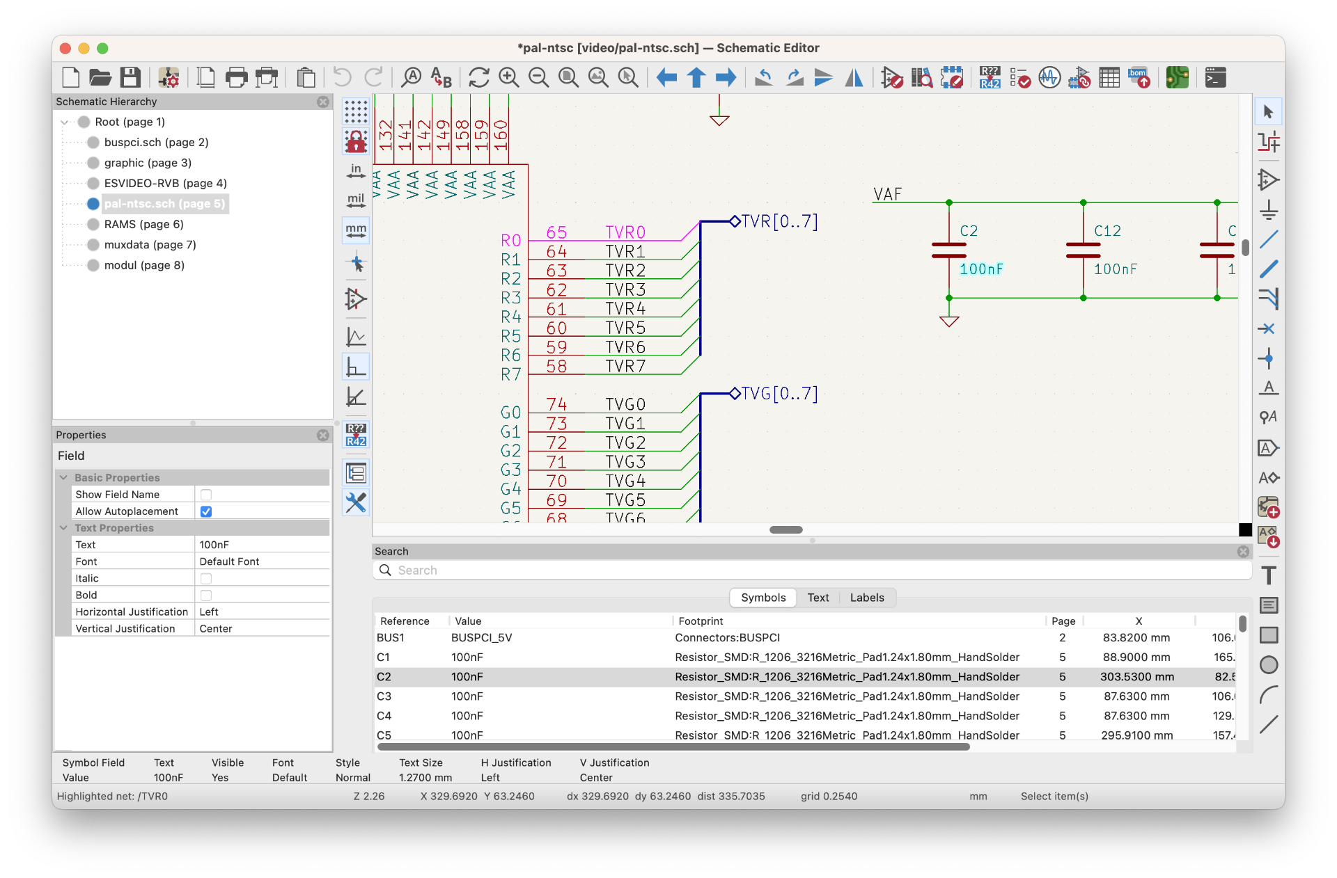 New UI in KiCad 8 schematic editor (Source: KiCad)