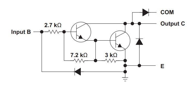 ULN2803ADWR Functional Block Diagram