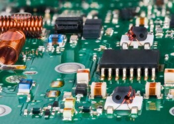 Capacitors and other components on an RF circuit