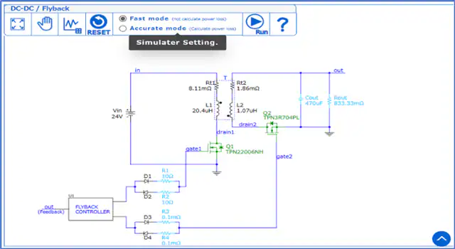 Simulation mode selection and execution