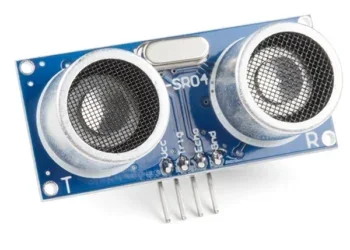 Top-side view of HC-SR04 breakout board.