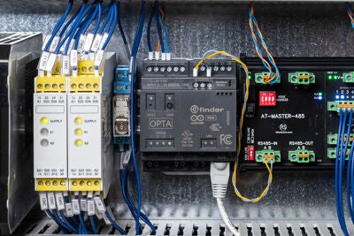 Arduino Opta is compact enough for easy integration into existing systems. 
