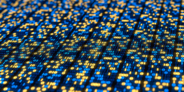 Schematic gate symbols represent the various integrations of zeros and ones that digital electronic circuits implement.