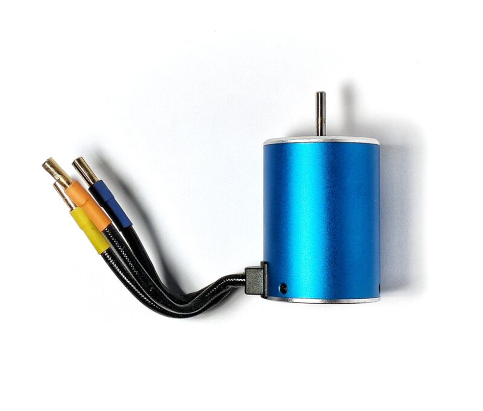 BLDC motor three-phase power connections.