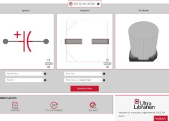 Nichicon UCD1J221MNQ1MS electrolytic capacitor CAD models from UL