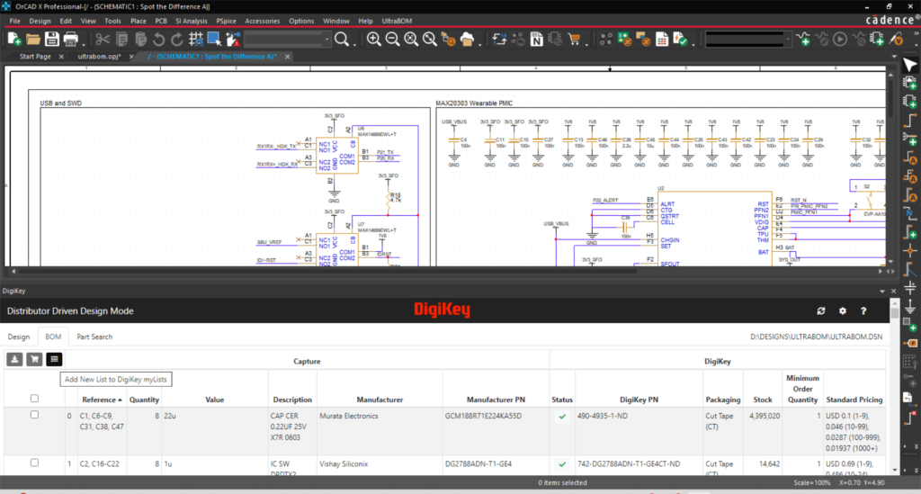 Learning how to use UltraBOM in OrCAD X is simple and easy