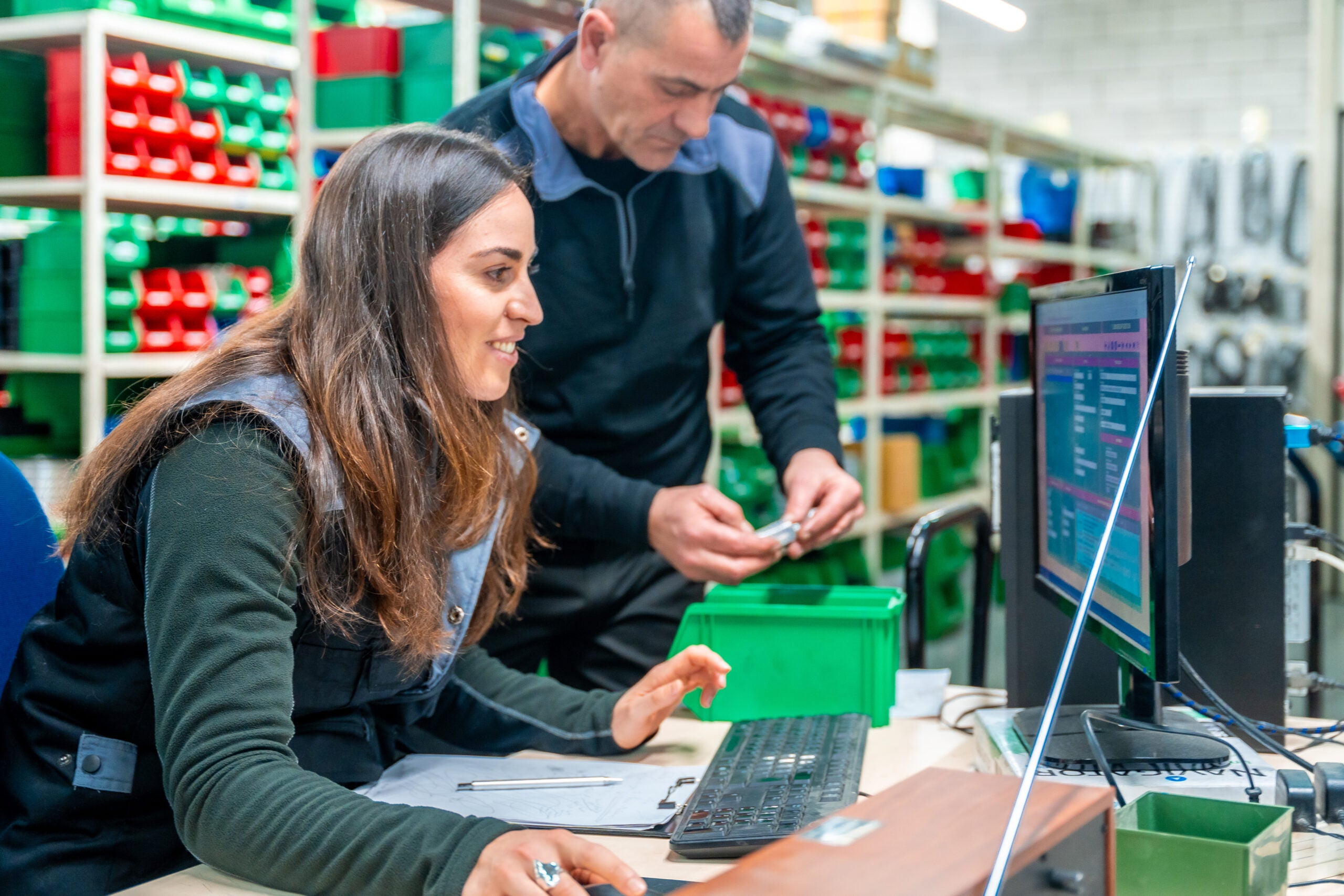 Verifying the inventory of an electronic parts database
