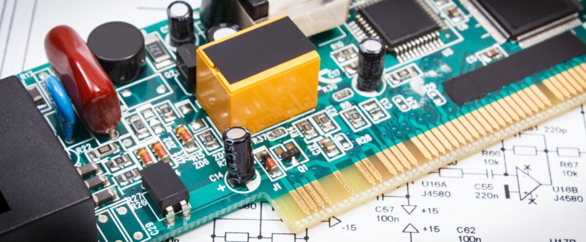 Illustration of PCB design for IoT devices