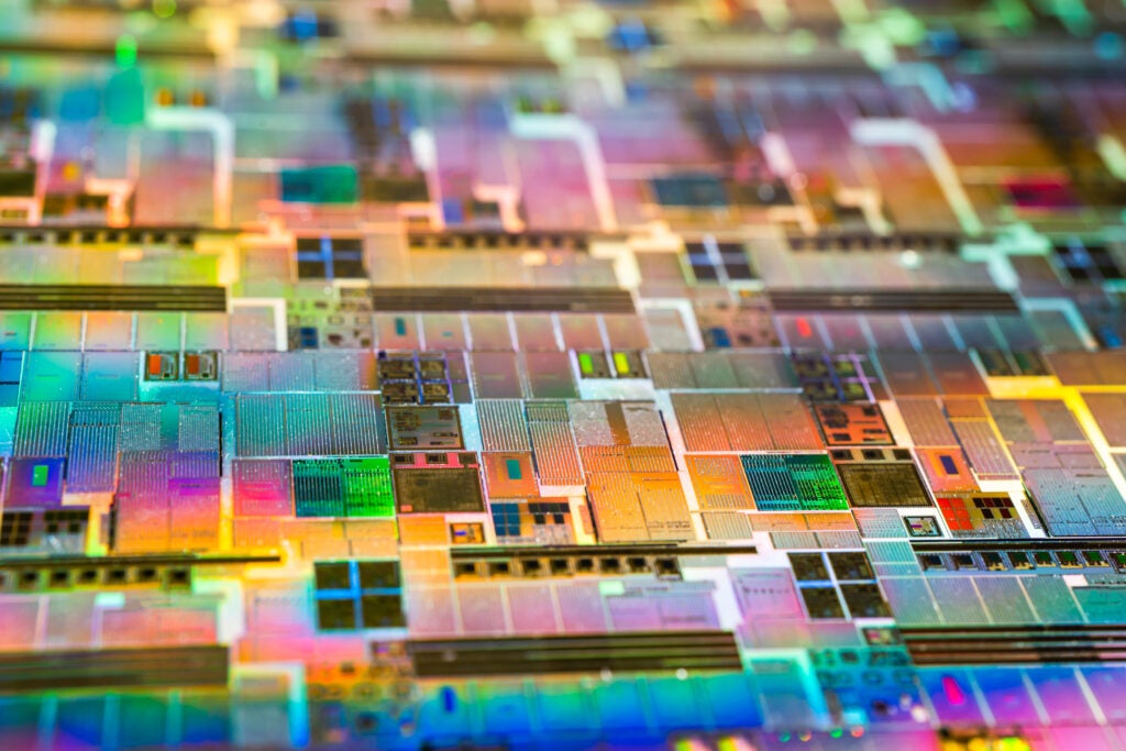 Various types of silicon wafers used by the top IC manufacturers.