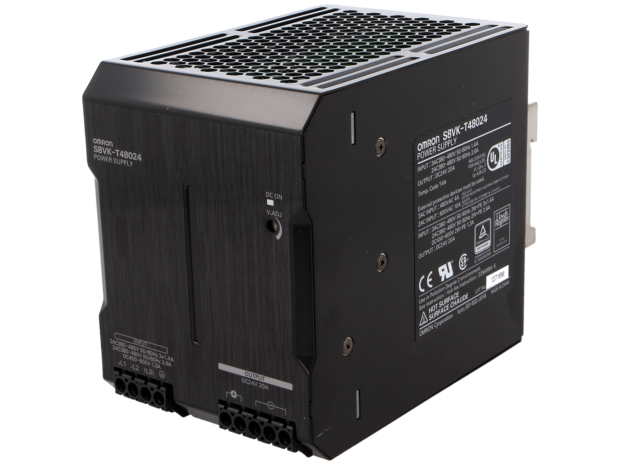 Omron S8VK-T three-phase power supply