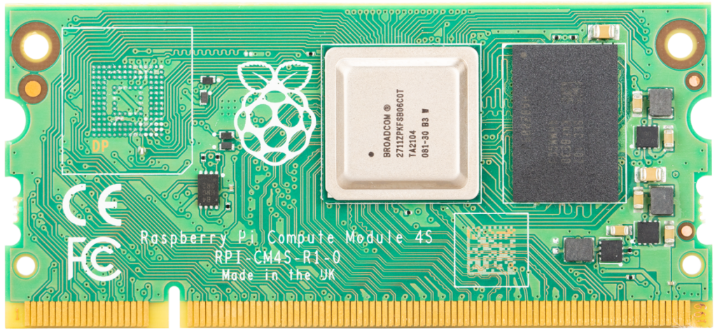 Top view of the Raspberry Pi Computer Module module 4S SC01762